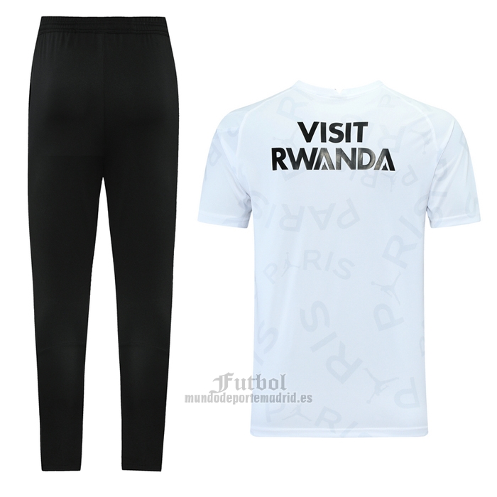 Chandal del Paris Saint-Germain Jordan Manga Corta 2021 Blanco